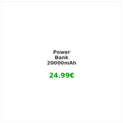 20000mAh Portable Power Bank - Fast Charging