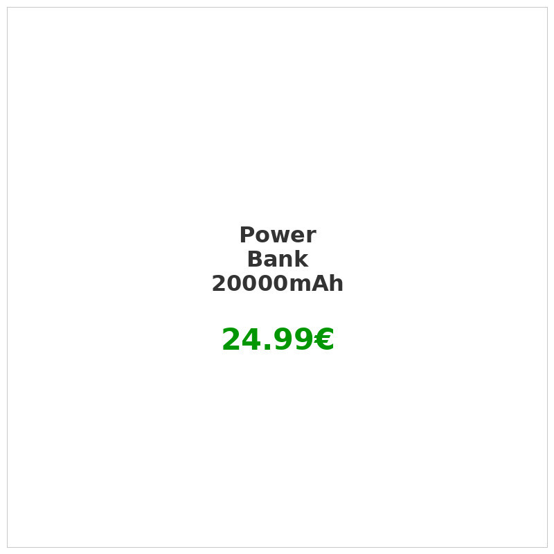 20000mAh Portable Power Bank - Fast Charging