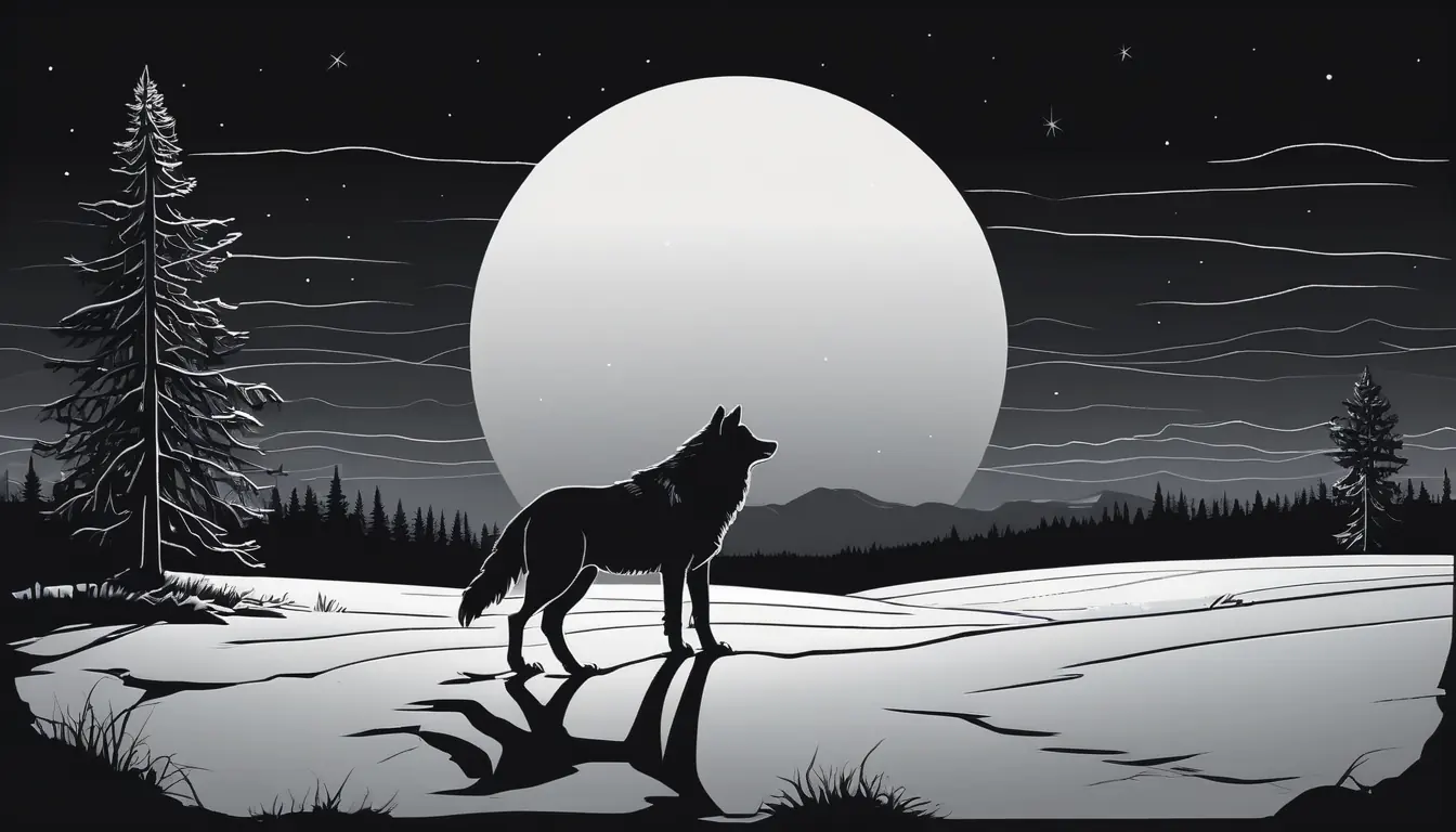 Collection Tête de Loup — paysage nocturne au trait fin