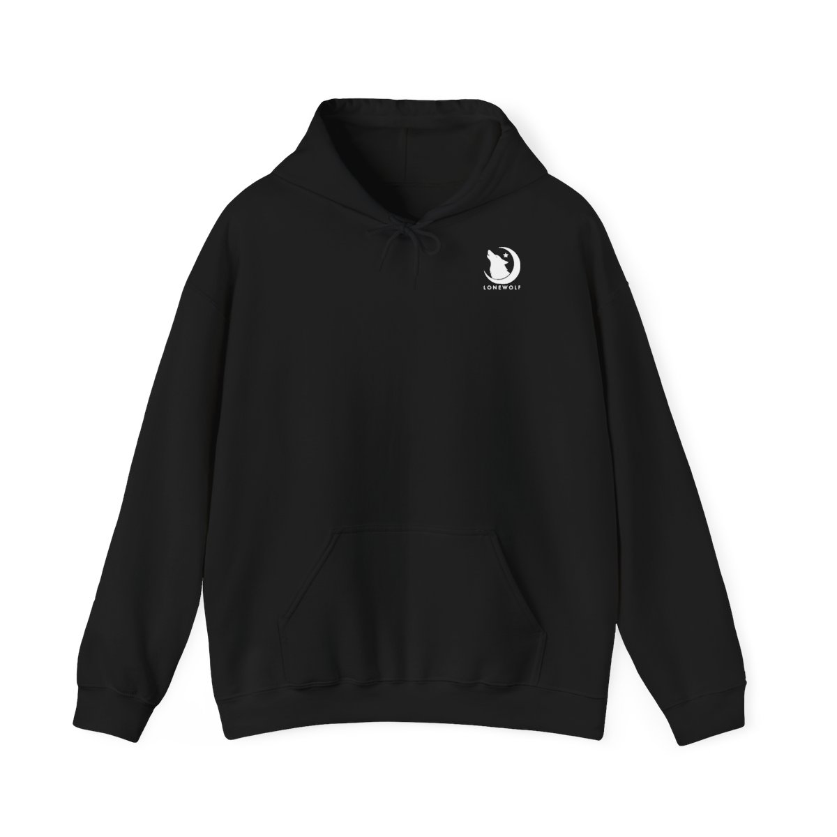 Dos du hoodie loup constellation : loup en constellation d'étoiles en grand