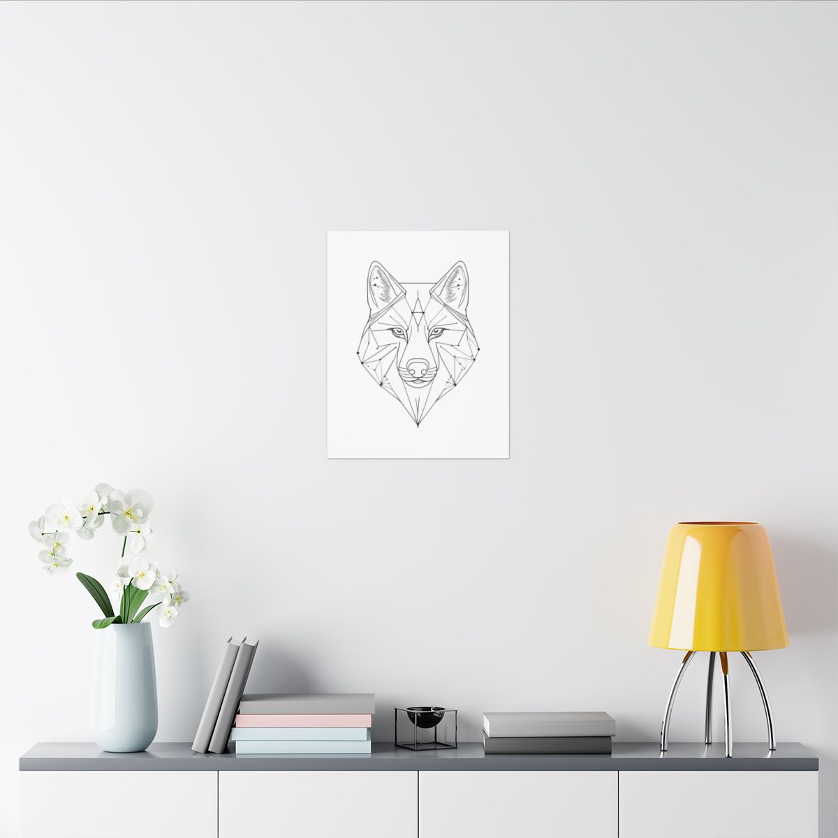 Toile Loup Constellation — autre vue