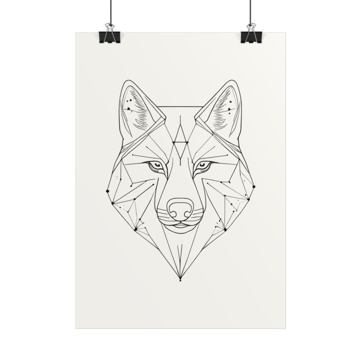 Poster Loup Constellation — autre vue