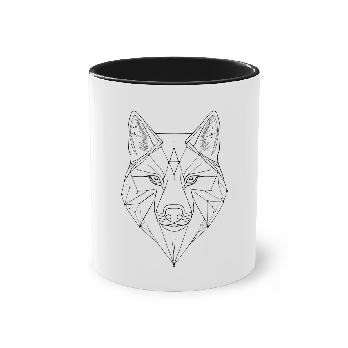 Mug bicolore Loup Constellation