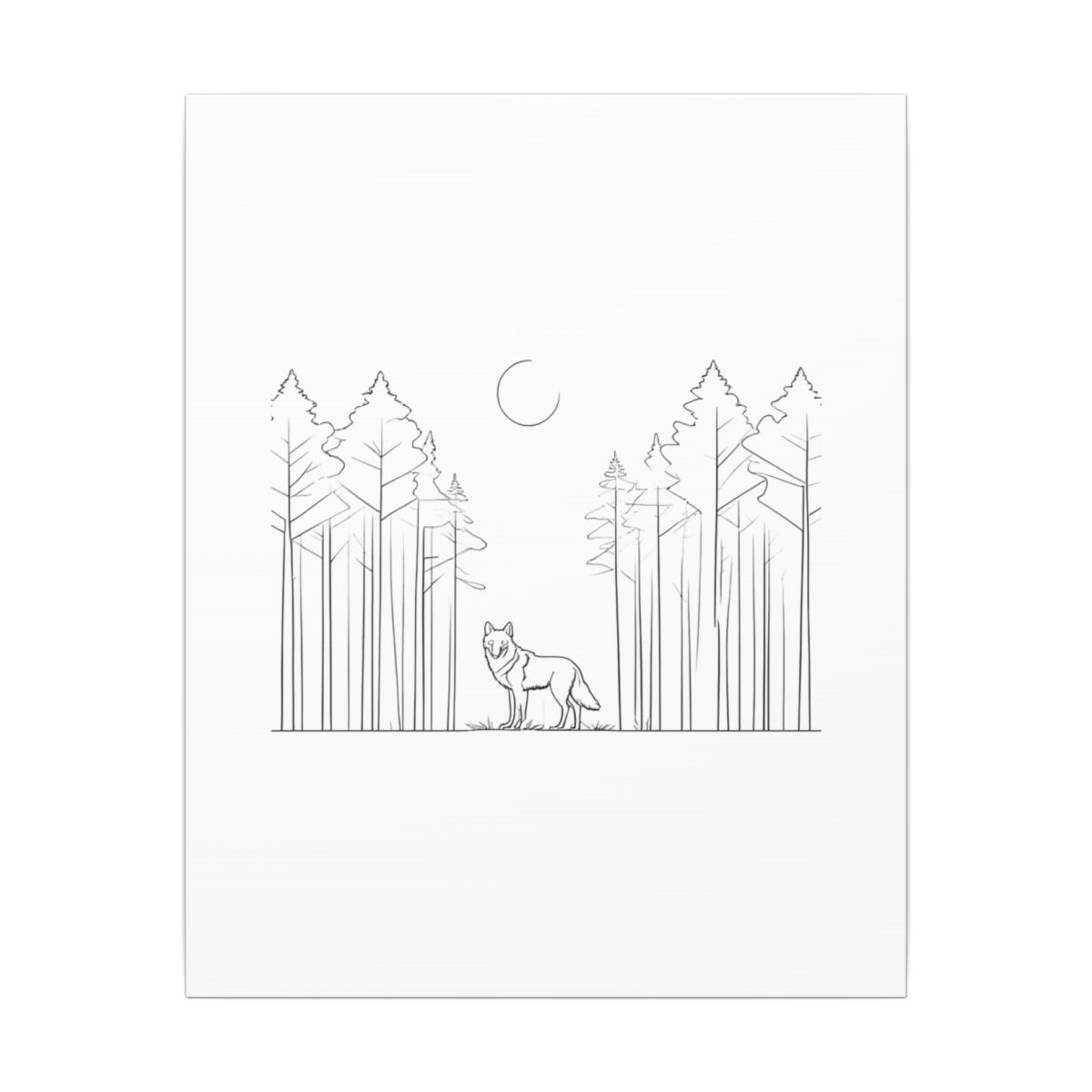 Toile Loup Forêt