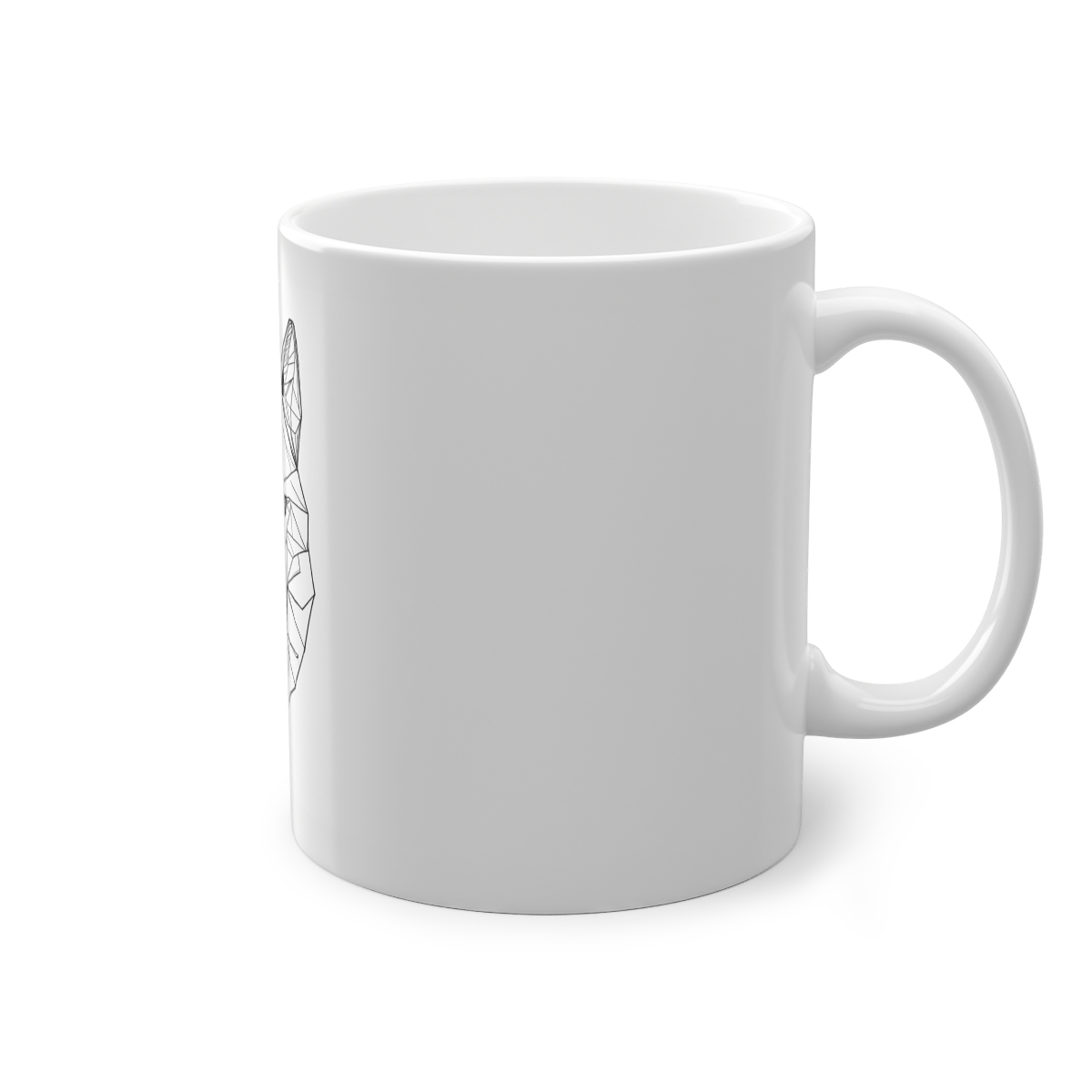 Mug Loup Géométrique — autre angle