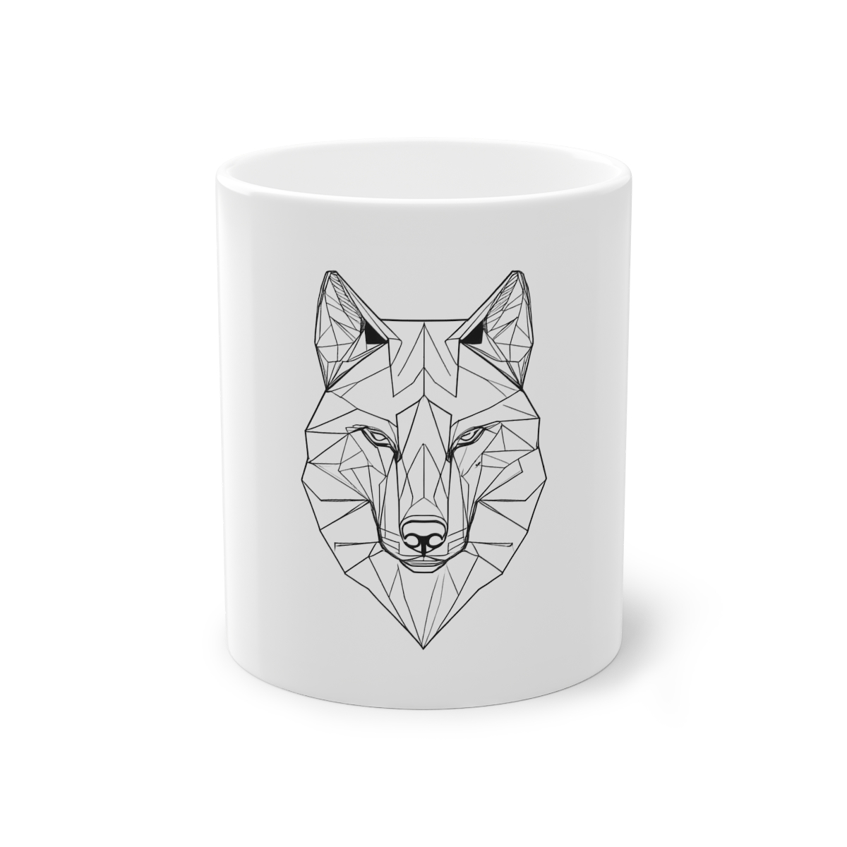 Mug Loup Géométrique