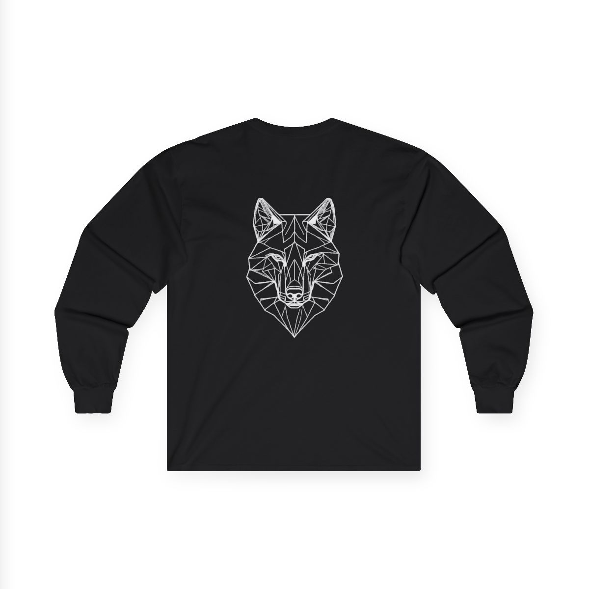 T-shirt manches longues Loup Géométrique