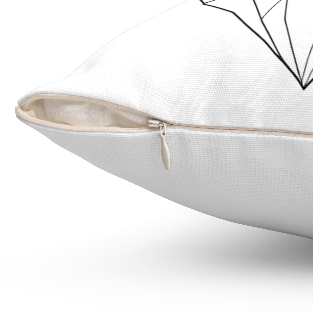 Coussin Loup Géométrique — autre angle