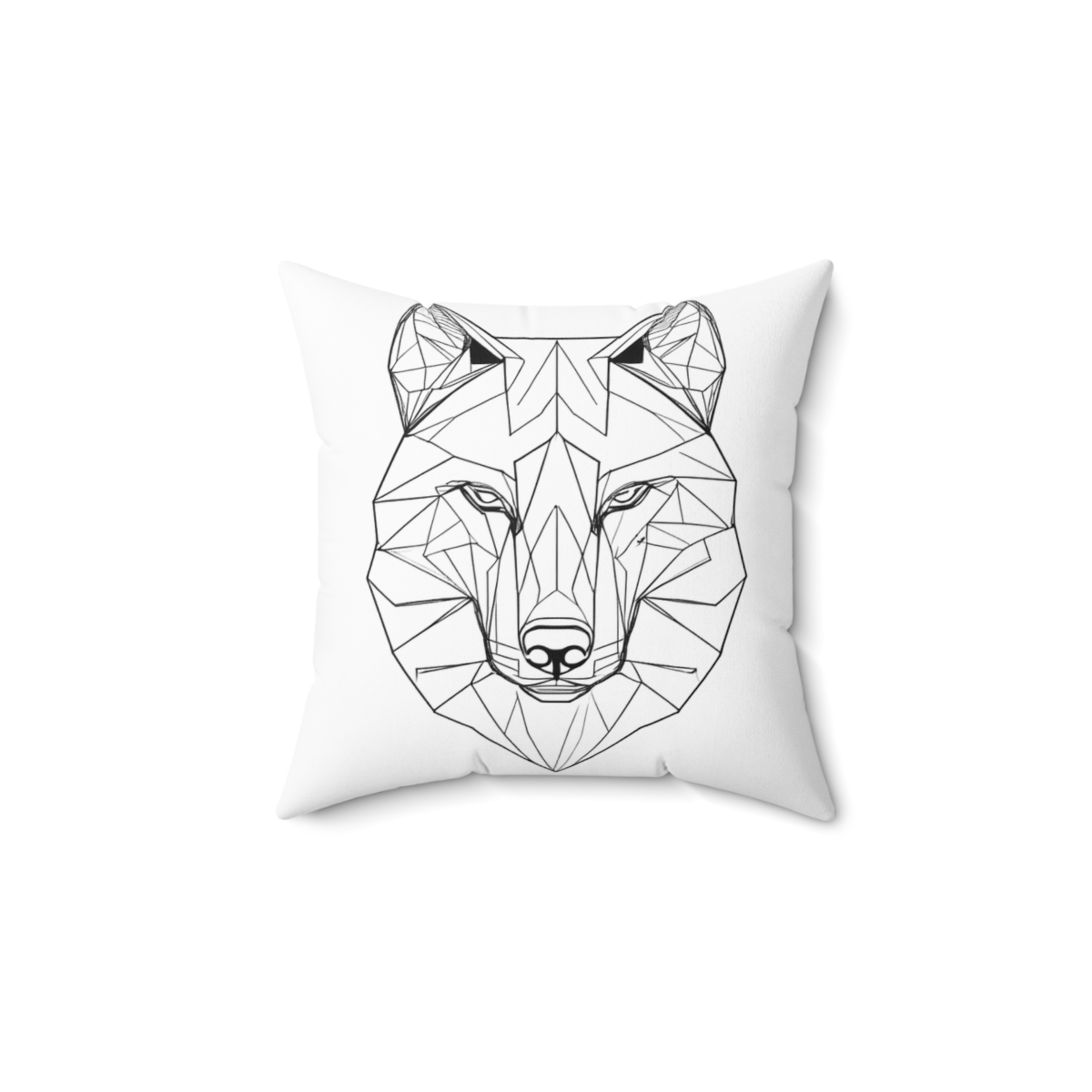 Coussin Loup Géométrique
