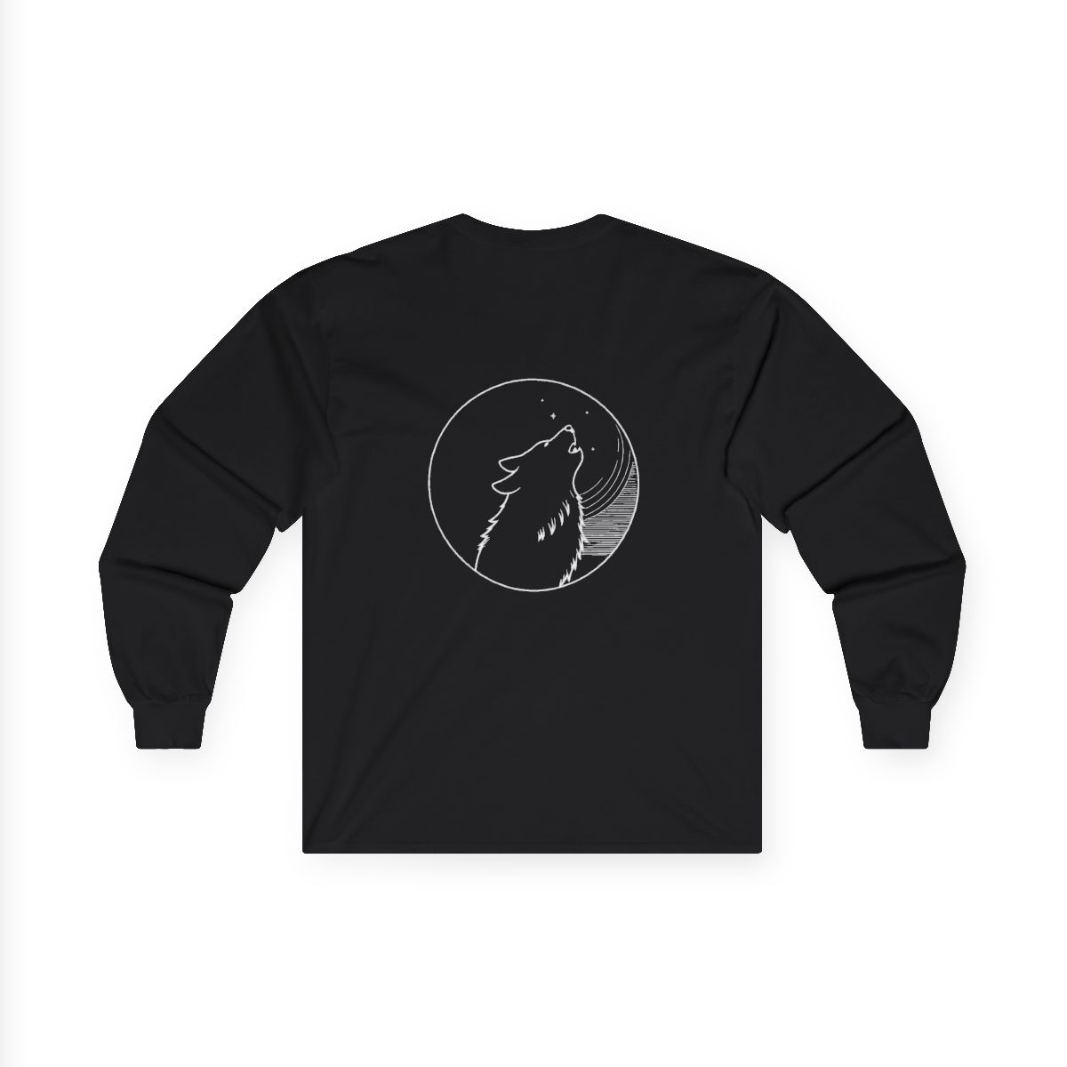 T-shirt manches longues Loup Lune