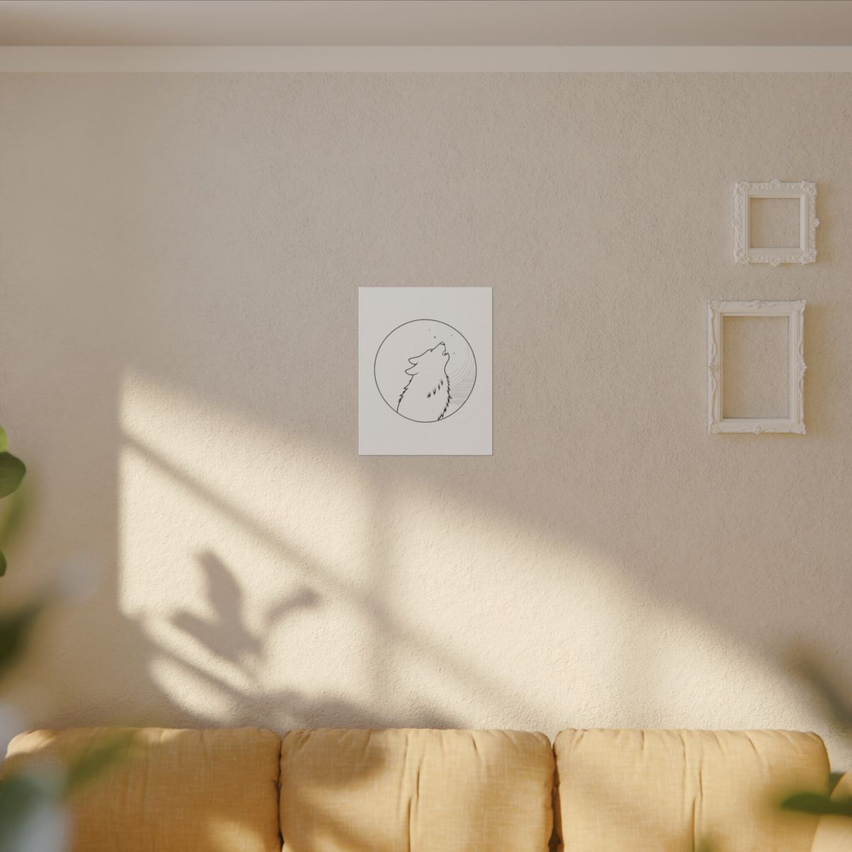 Toile Loup Lune — autre angle