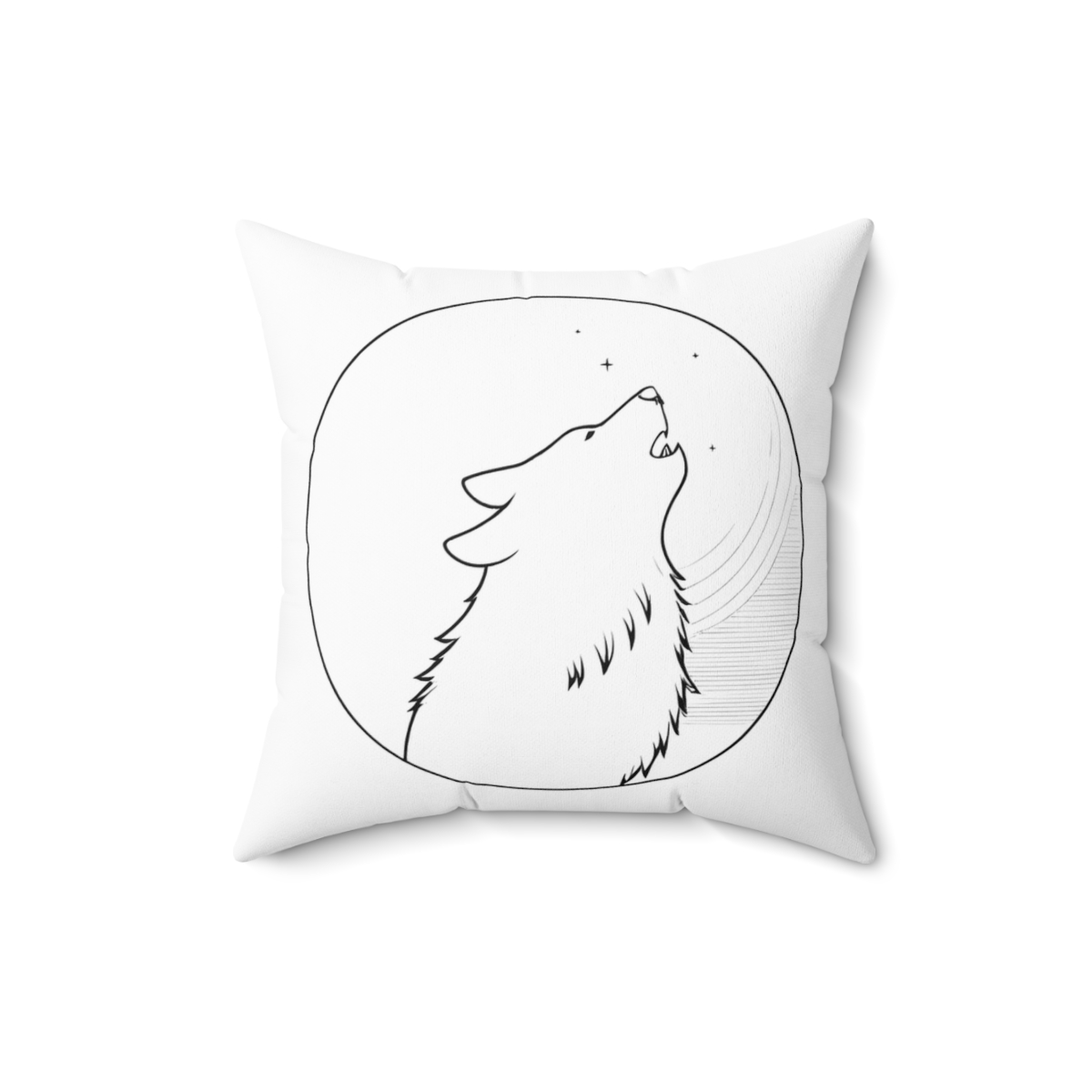 Coussin Loup Lune — autre vue