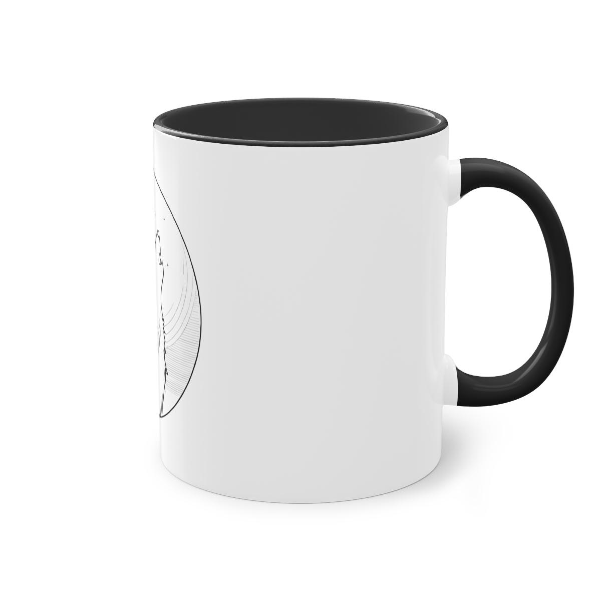Mug bicolore Loup Lune — autre vue