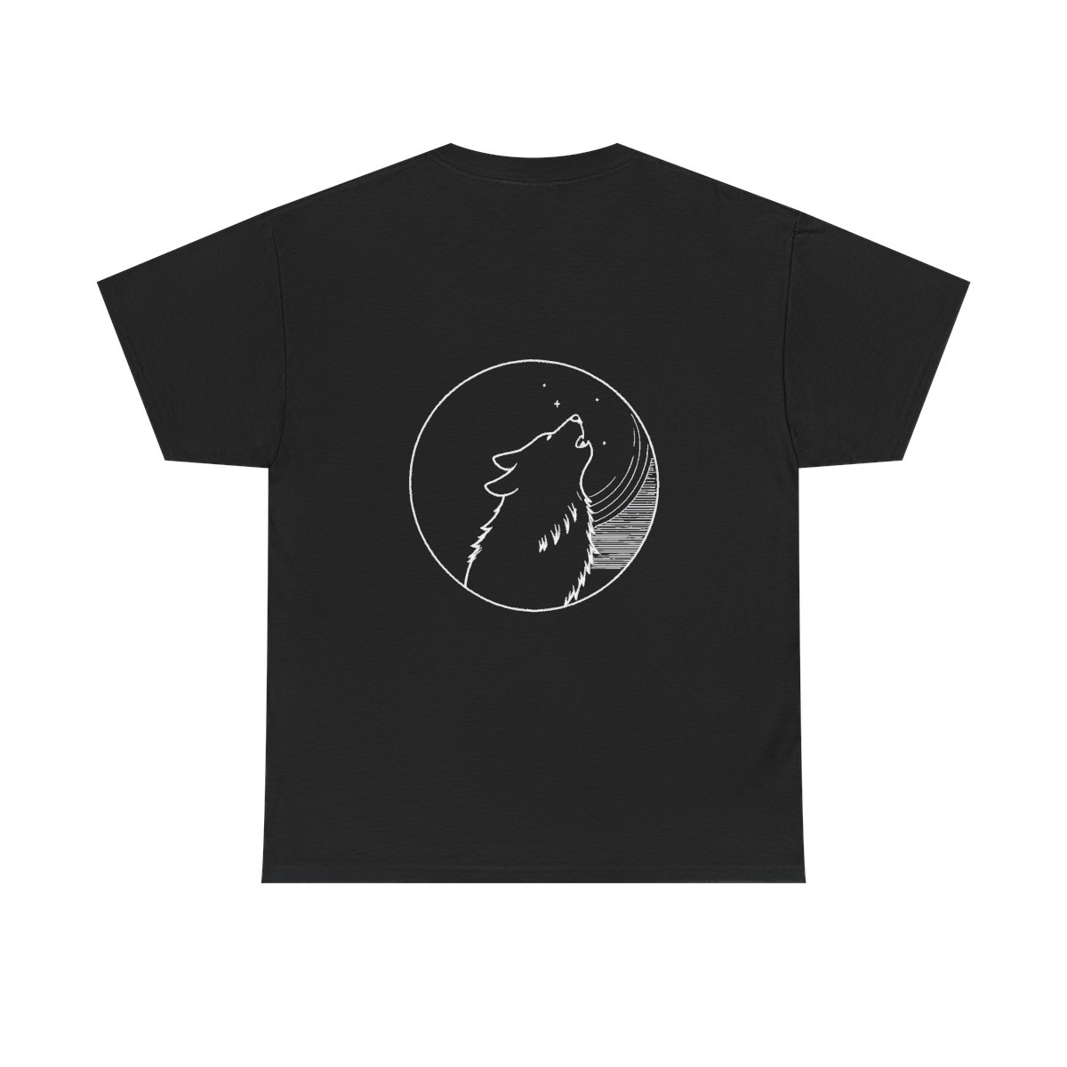 T-shirt Loup Lune