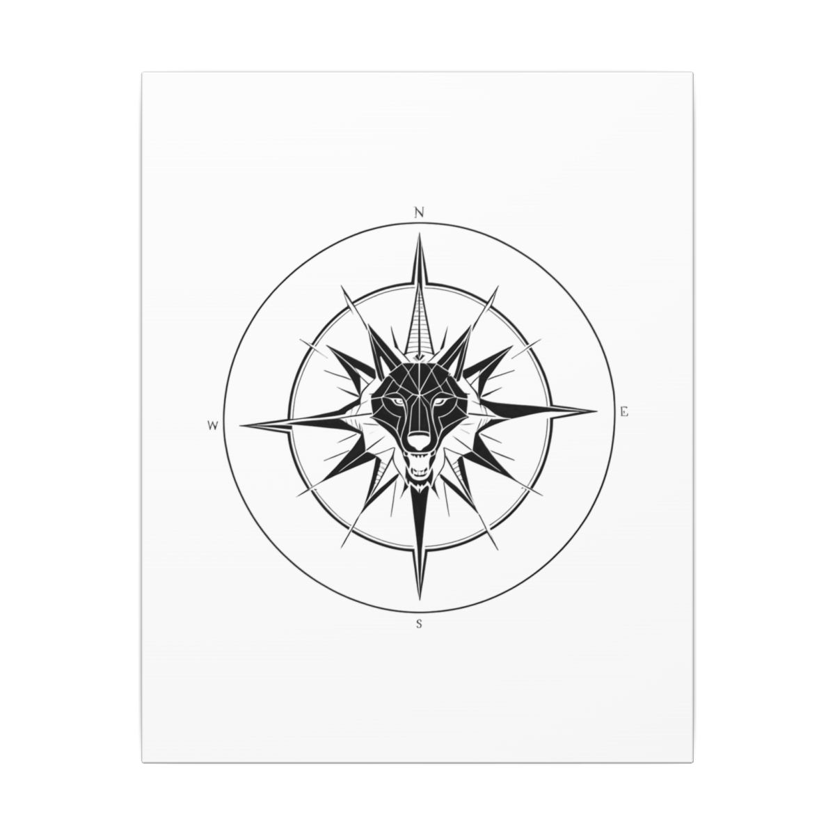 Toile Loup Boussole