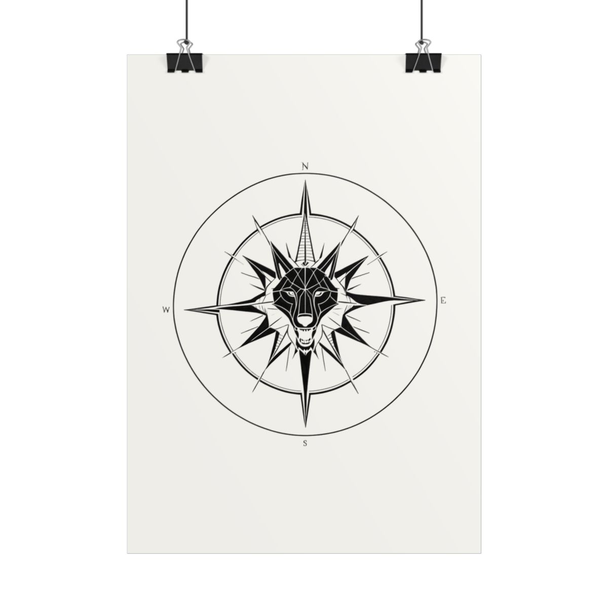Poster Loup Boussole — autre vue