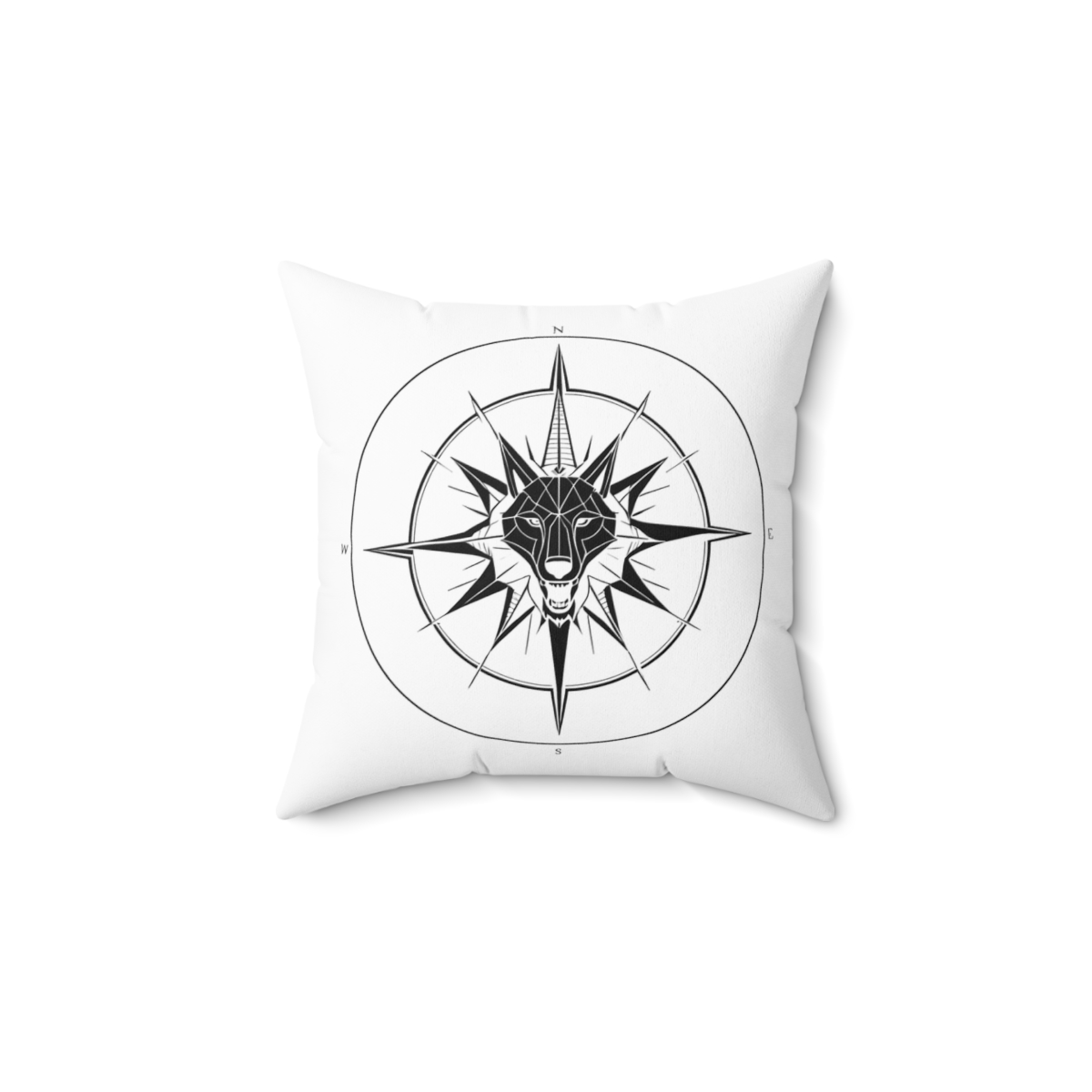 Coussin Loup Boussole