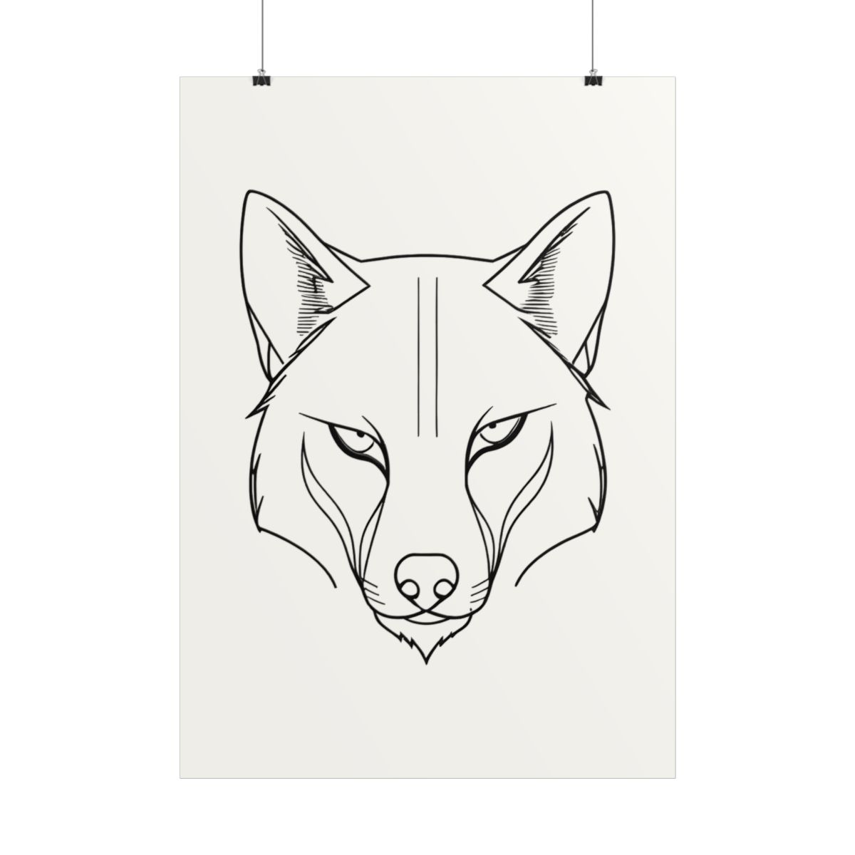 Poster Tête de Loup — autre angle