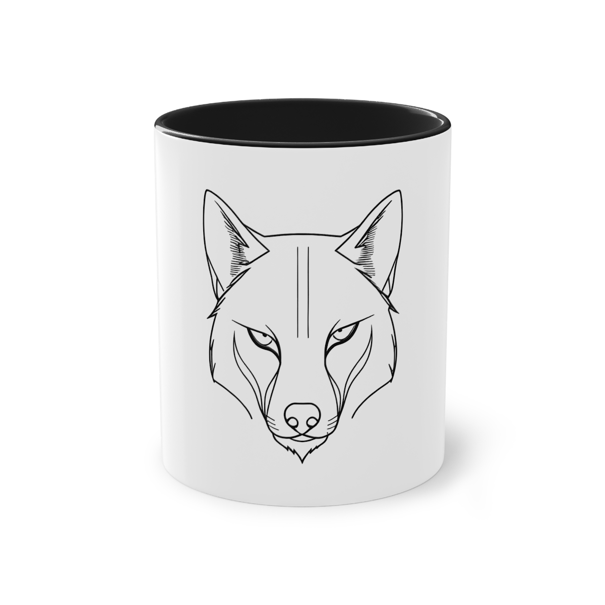 Mug bicolore Tête de Loup