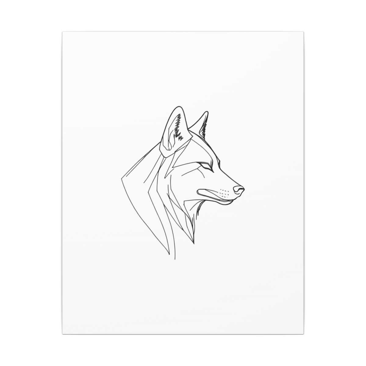 Toile Profil de Loup