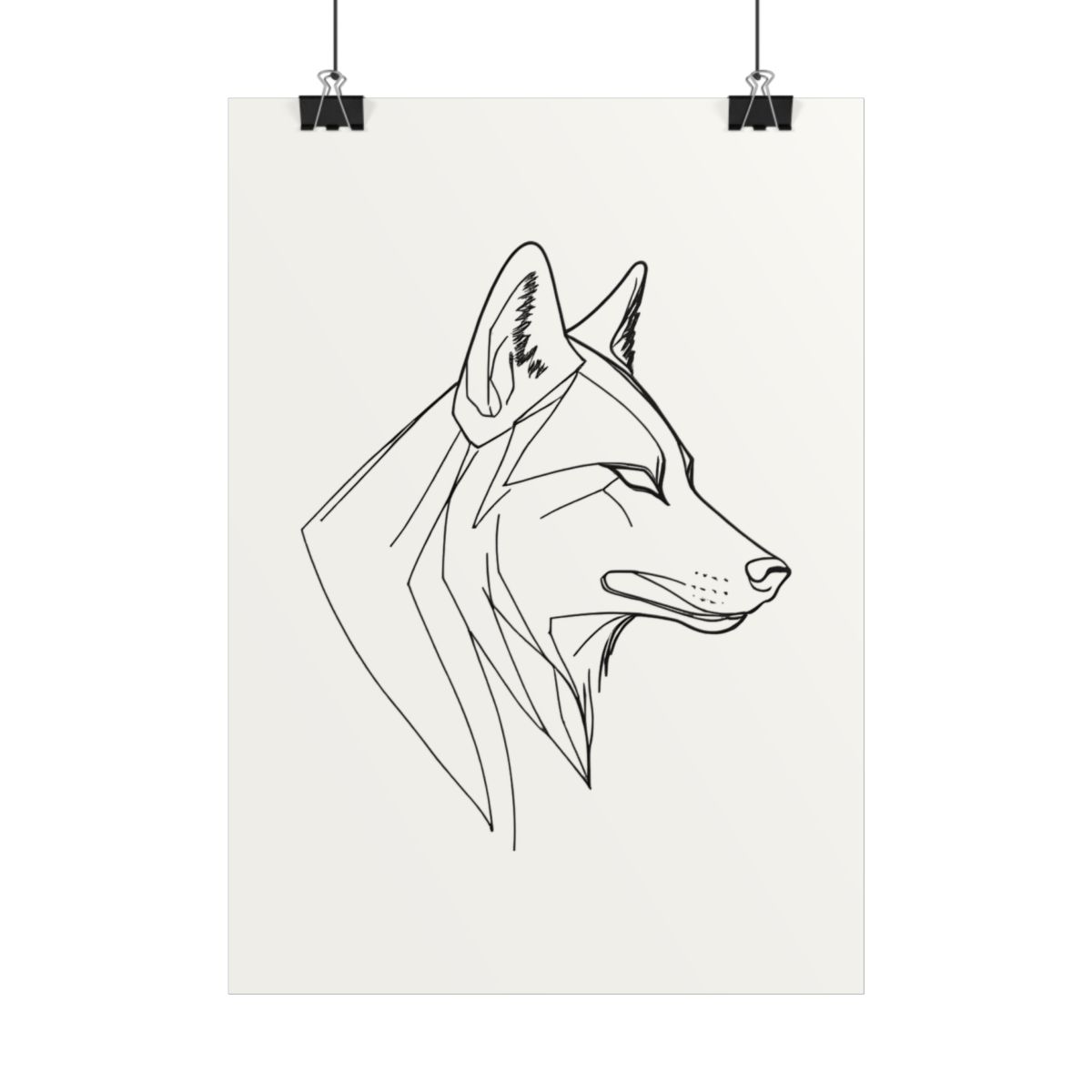 Poster Profil de Loup — autre vue