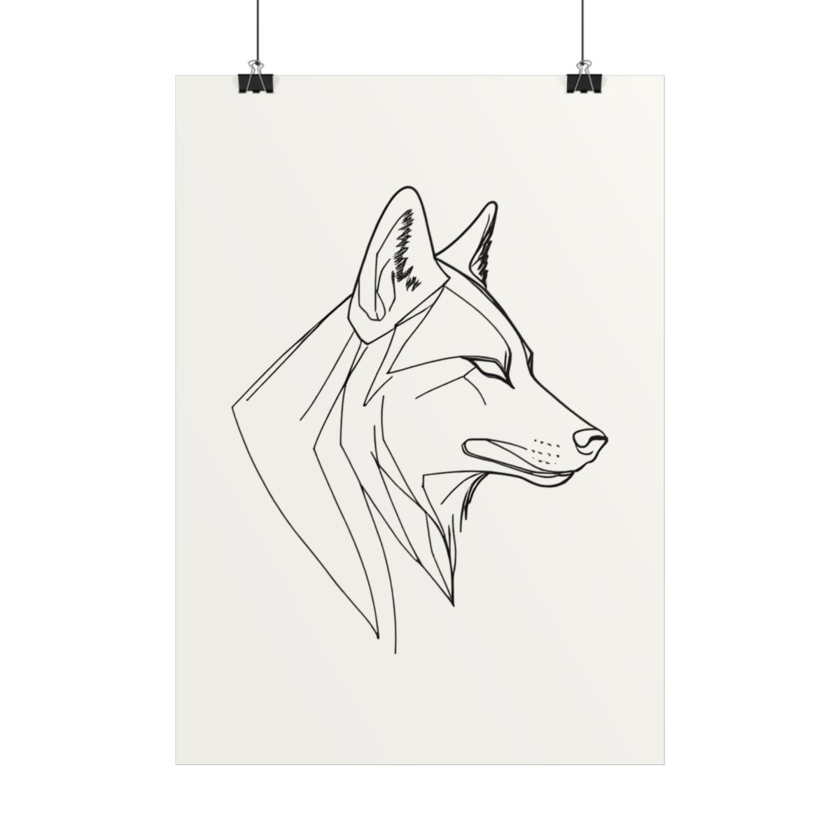 Poster Profil de Loup